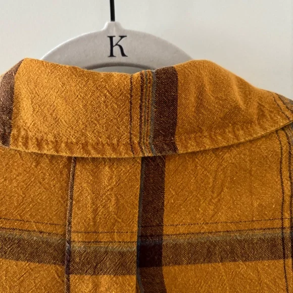 NWOT - Embroidered Flannel Babydoll Top - Picture 7 of 9